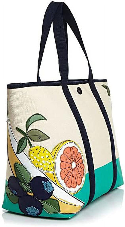 Tory Burch Penn Applique XL Tote Bag, Fruit…