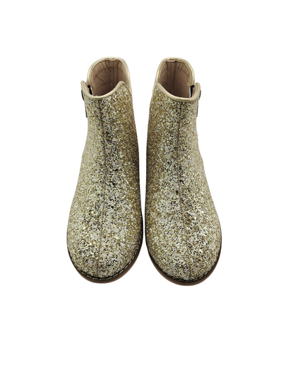 Golden glow Girls glitter sparkle boots