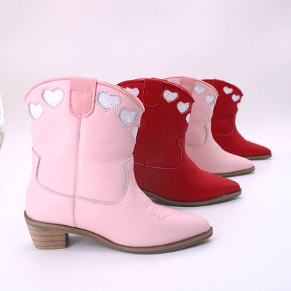 Amorita Heart Embroidered Western boots