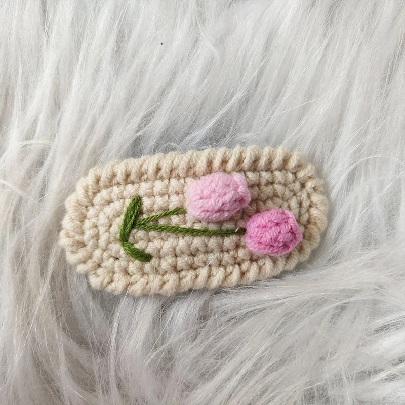 Tulip Crochet Hair clip