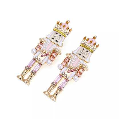 Nutcracker and elf holiday earrings