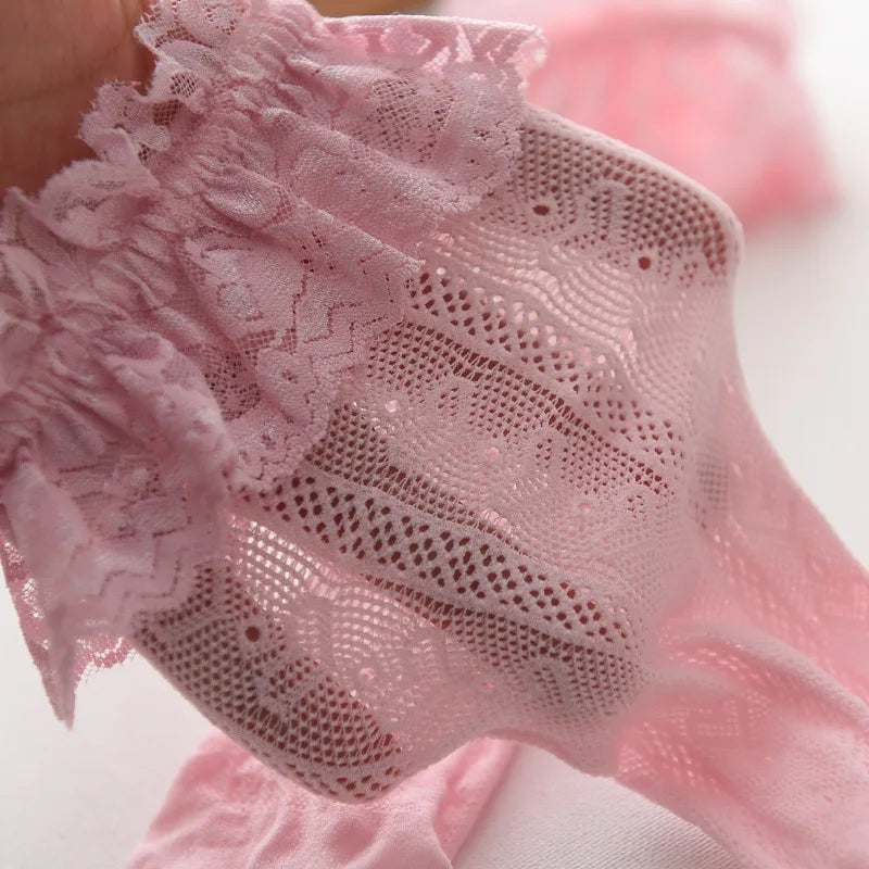 Heart lace stocking