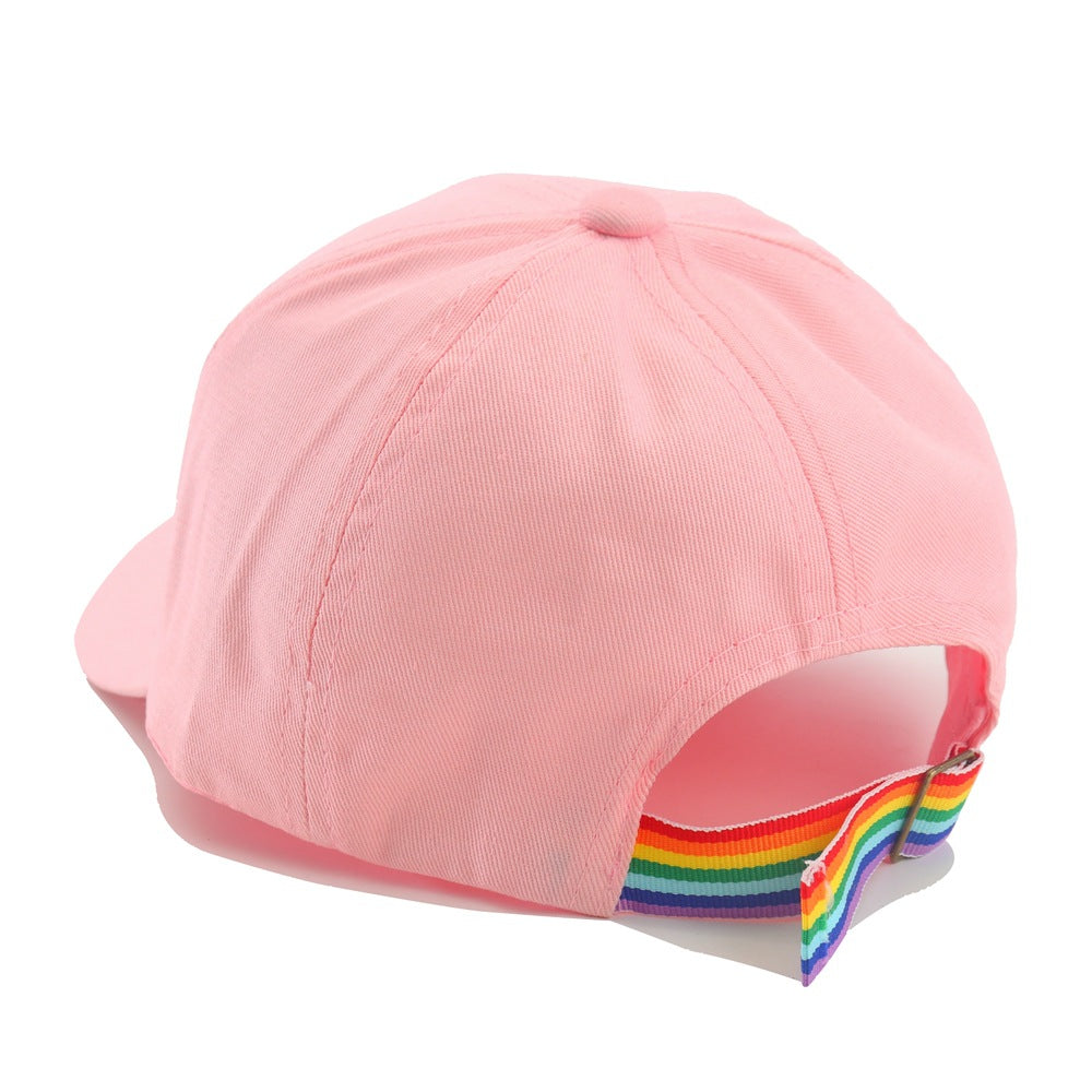 Chenille rainbow ball cap Hat (kids)