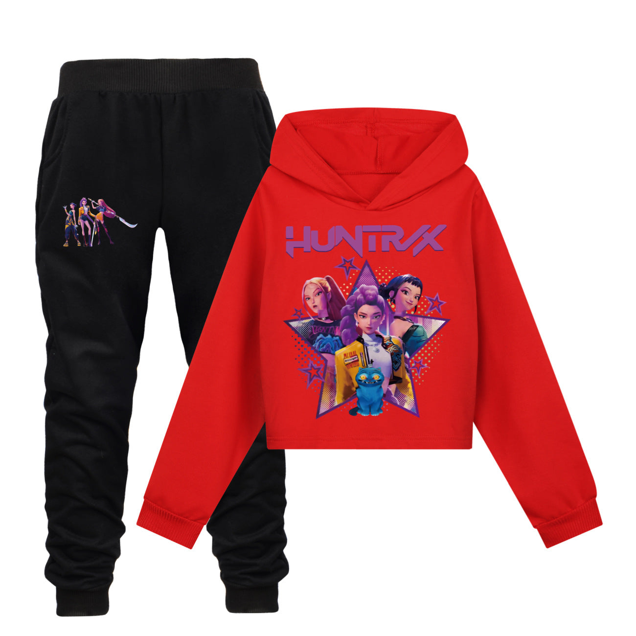 Kpop demon hunter long sleeve shirt and joggers
