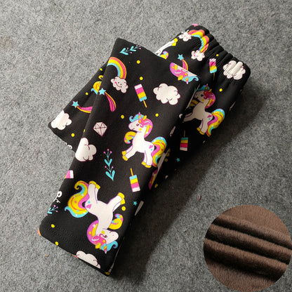 Fleece lined leggings (Prints)