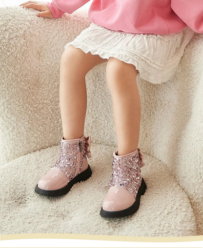 Bailey bling bow boots