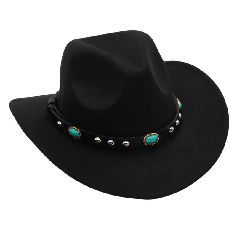 Tammy Cowgirl hat with turquoise band