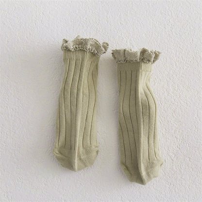 Fall lace top ankle socks