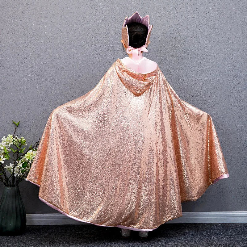 Princess hooded cape - sequin