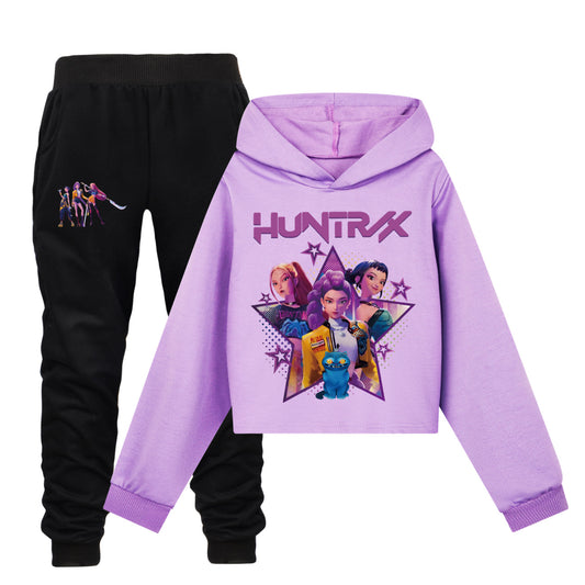 Kpop demon hunter long sleeve shirt and joggers