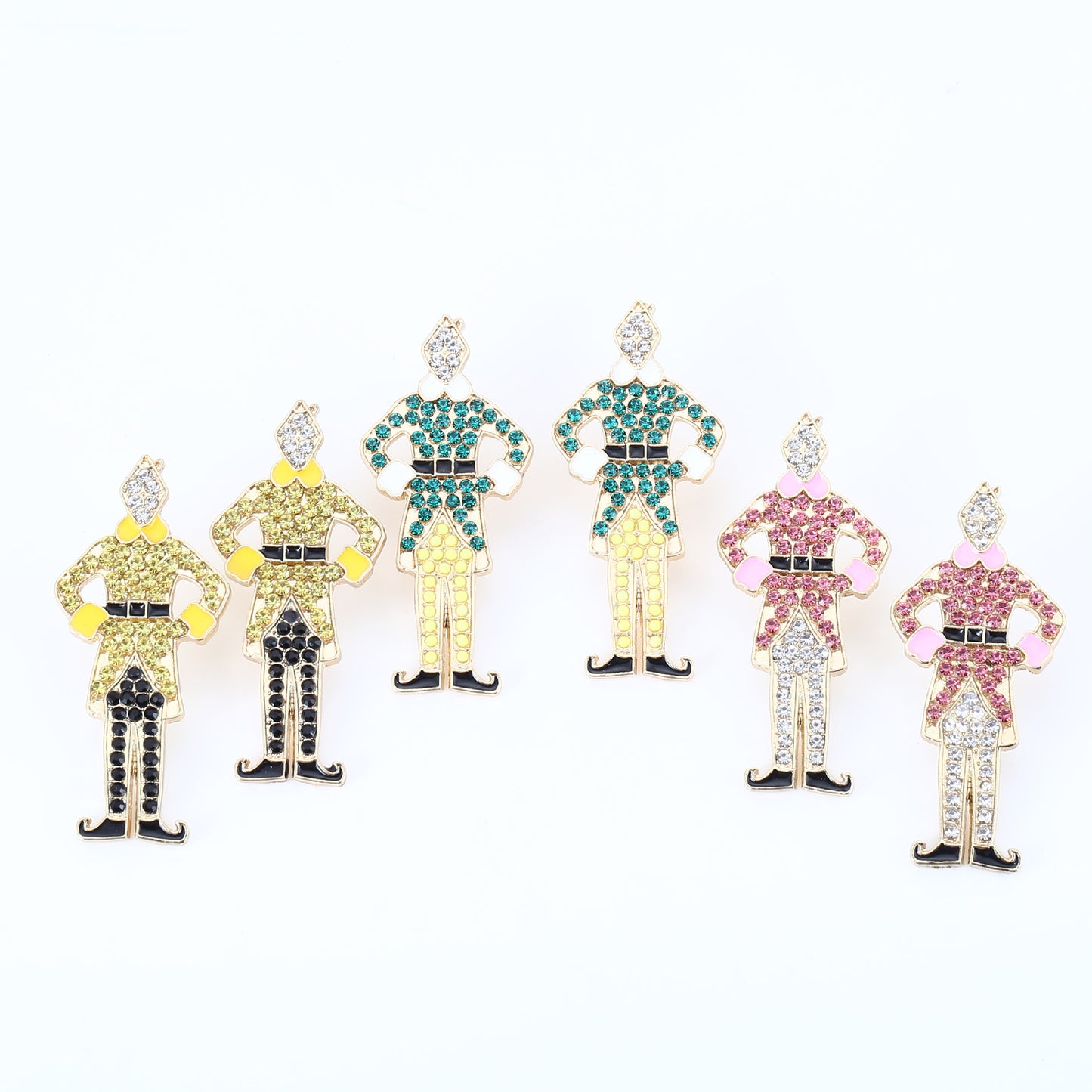 Nutcracker and elf holiday earrings
