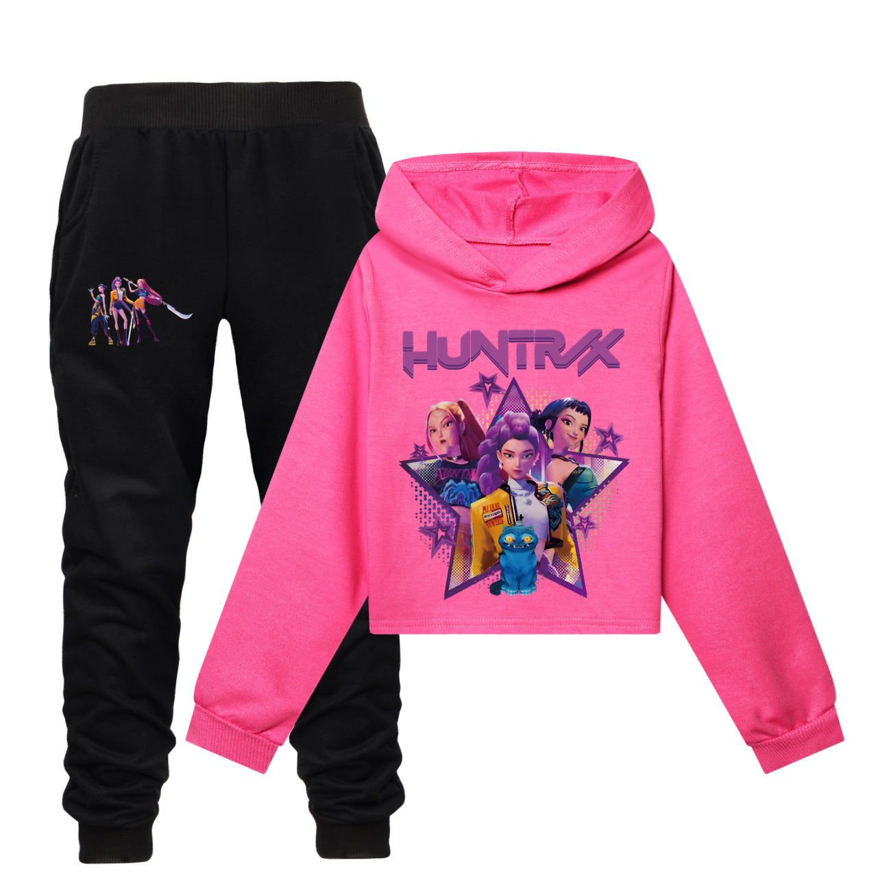 Kpop demon hunter long sleeve shirt and joggers
