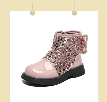 Bailey bling bow boots