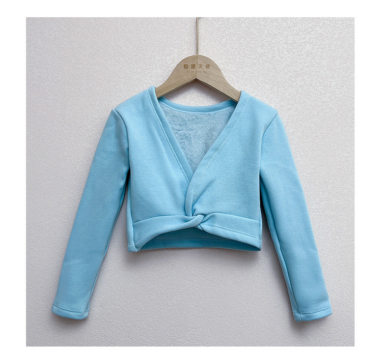 Ballet dance crop sweater (fleece lined)