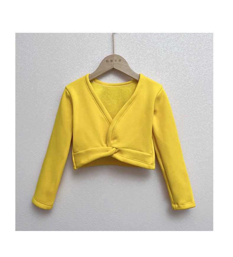 Ballet dance crop sweater (fleece lined)