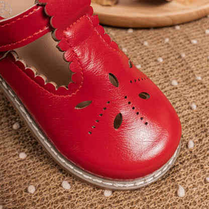 Scallop T-strap Mary Jane
