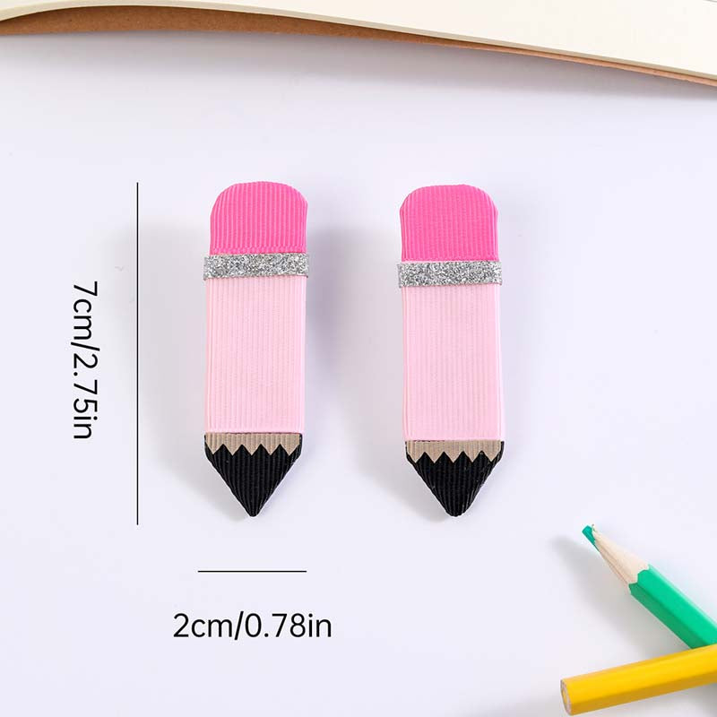 Pencil hair clips