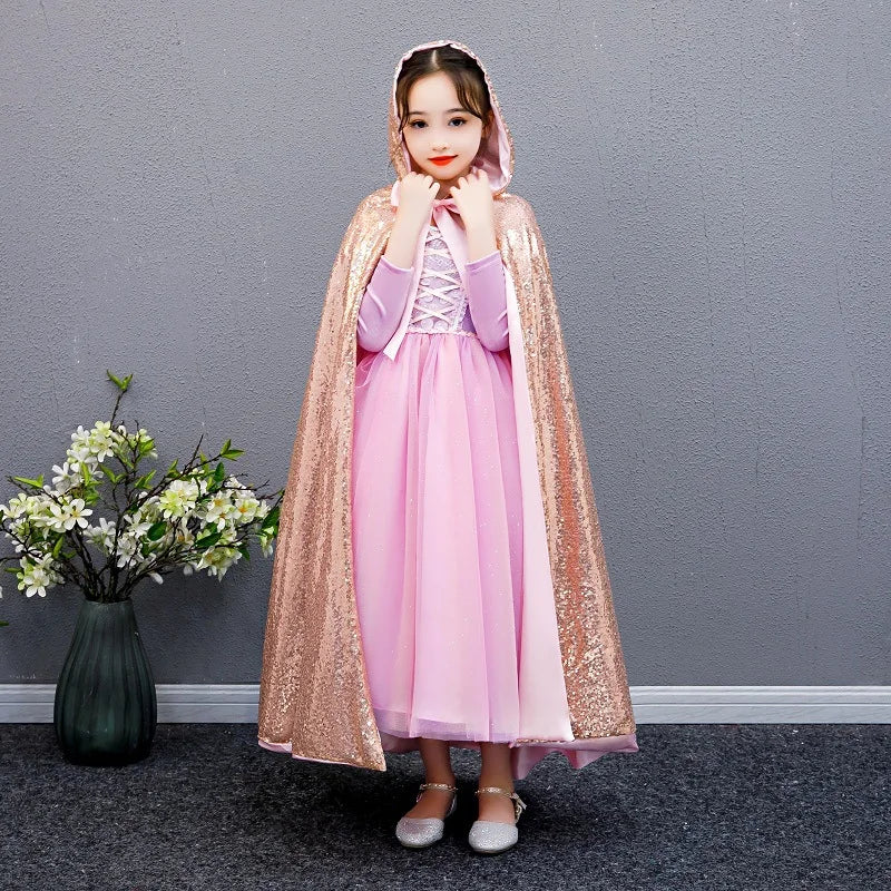 Princess hooded cape - sequin