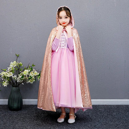 Princess hooded cape - sequin