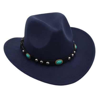 Tammy Cowgirl hat with turquoise band