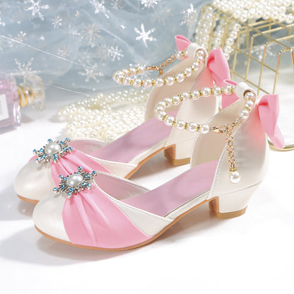Pretty Pearl princess shoes with heels