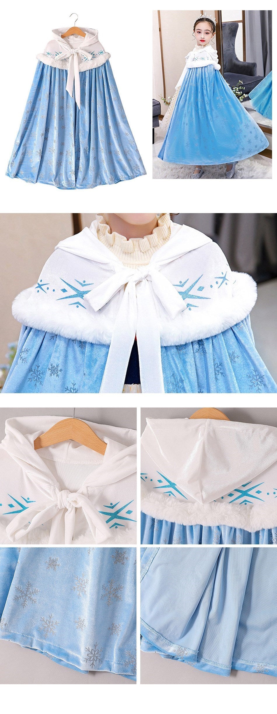 Princess hooded cape