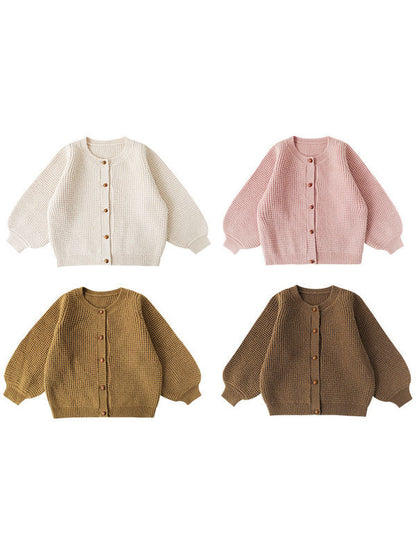 Bishop sleeve knit cardigan