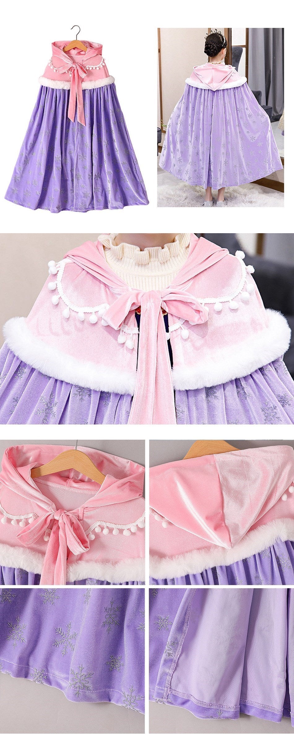 Princess hooded cape