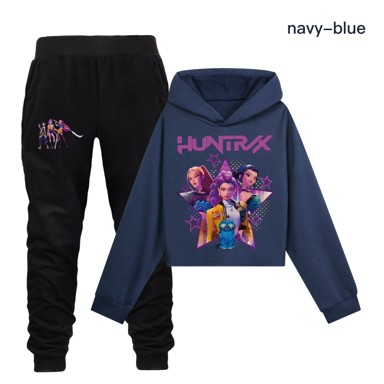 Kpop demon hunter long sleeve shirt and joggers