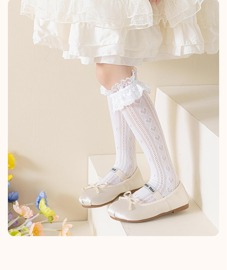 Cherie Amour Heart lace stocking