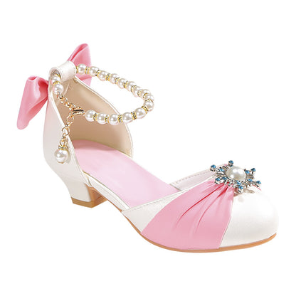 Pretty Pearl princess shoes with heels