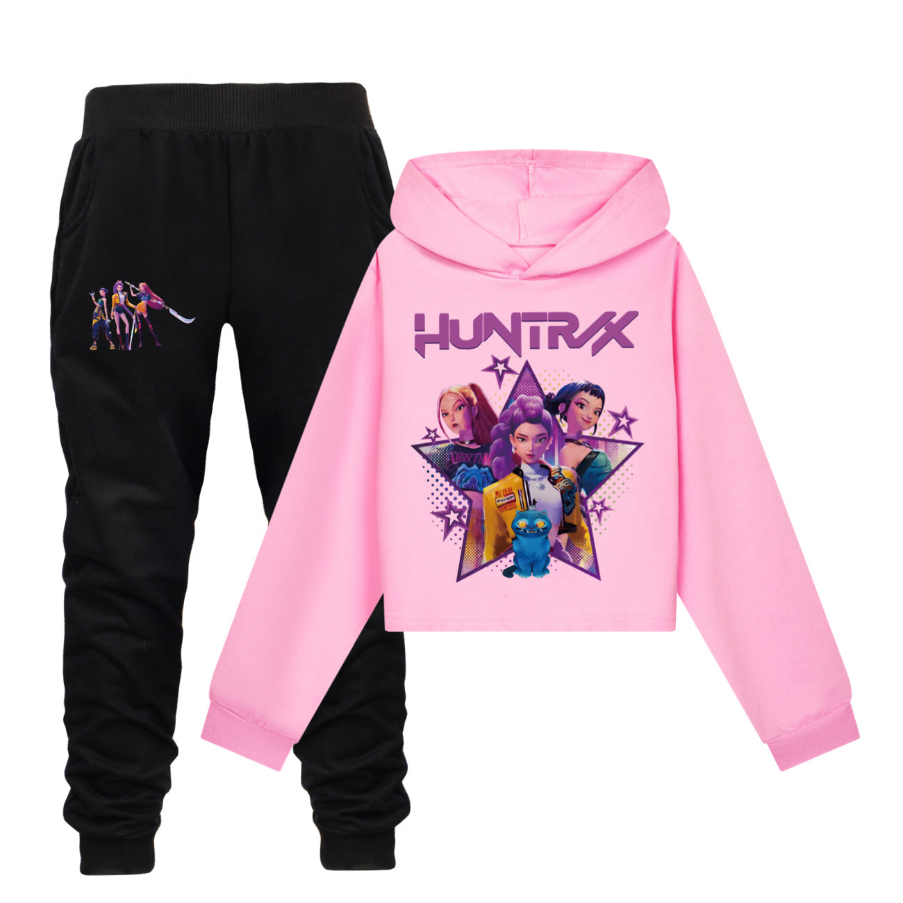 Kpop demon hunter long sleeve shirt and joggers