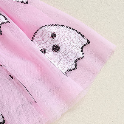 Boo Witches Ghost Sweatshirt and tulle skirt set RTS