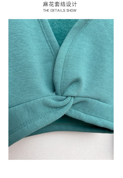 Ballet dance crop sweater pullover (fleece lined)