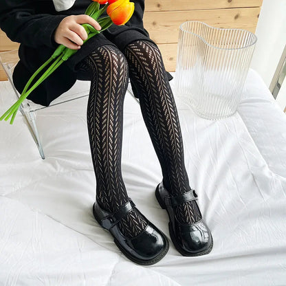 Emma tights white, cream, black pre-order
