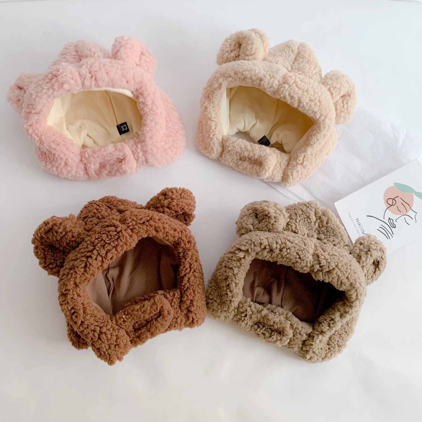 Bear fuzzy winter Hats