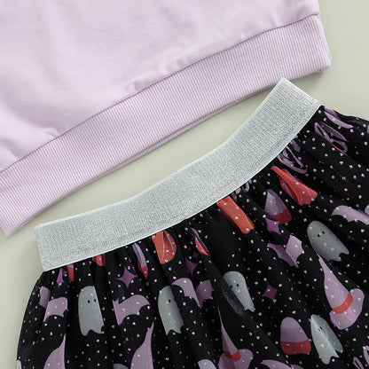 Boo Sweatshirt and tulle skirt set