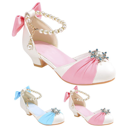 Pretty Pearl princess shoes with heels