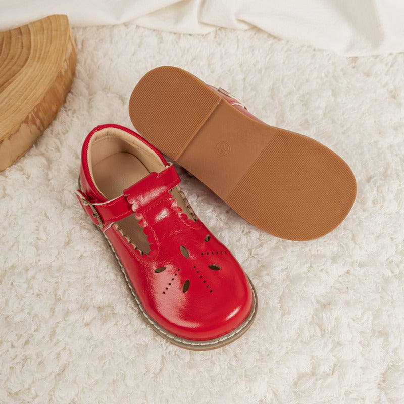 Scallop T-strap Mary Jane