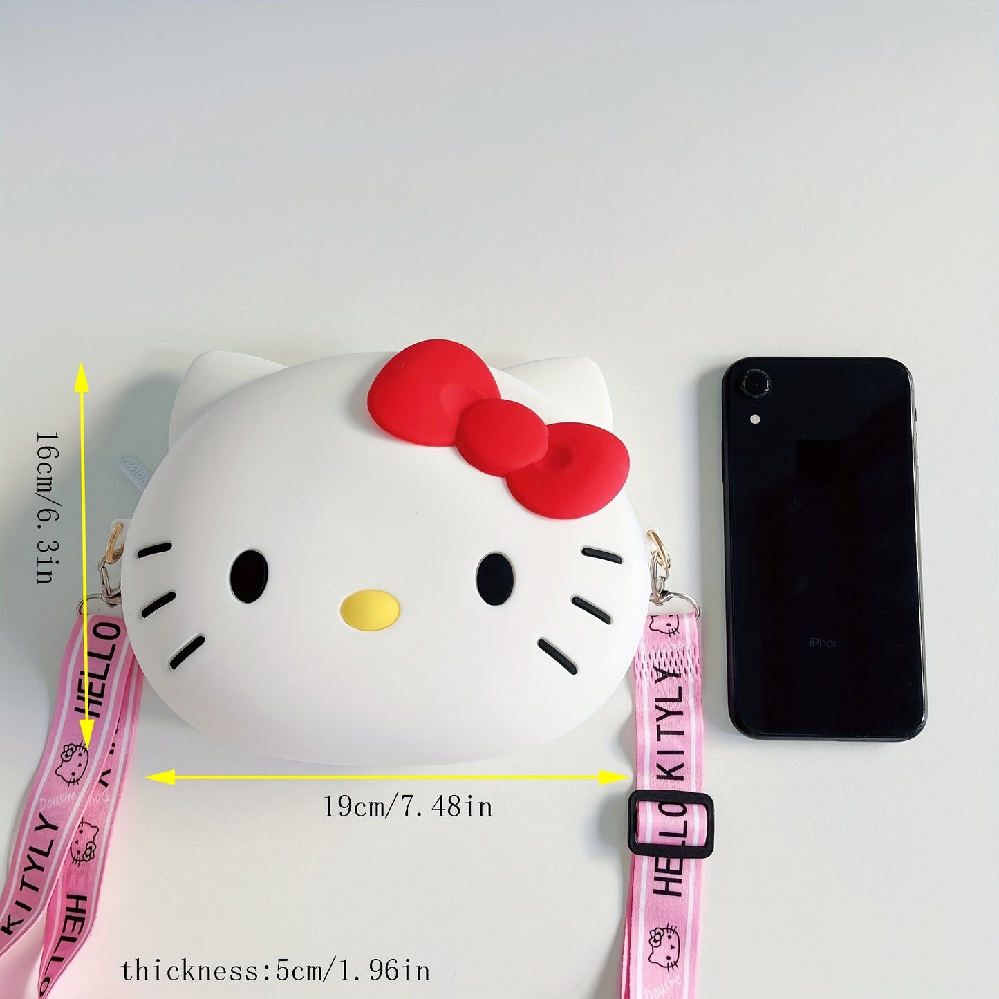 HK Kitty silicone bag purse