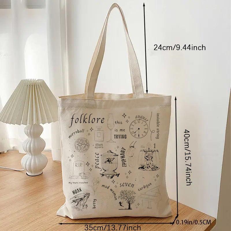 Eras canvas tote bag