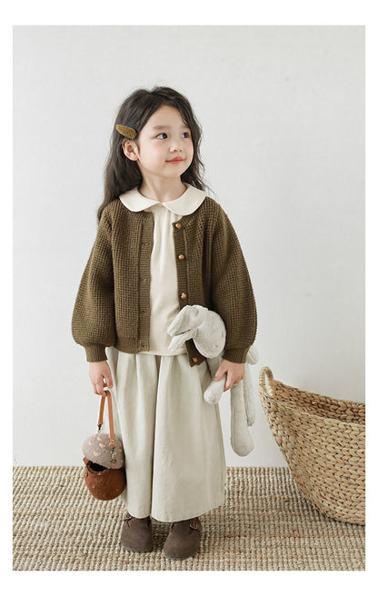 Bishop sleeve knit cardigan