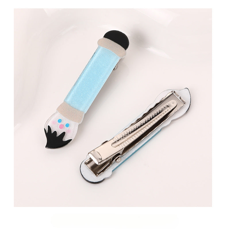 Back to school hair clips (pencil, scissors, ruler)