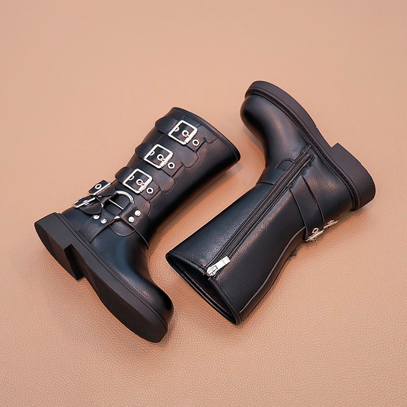 Moto Tall Buckle boots