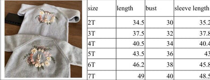 Hand embroidered bunny Cardigan and shorts