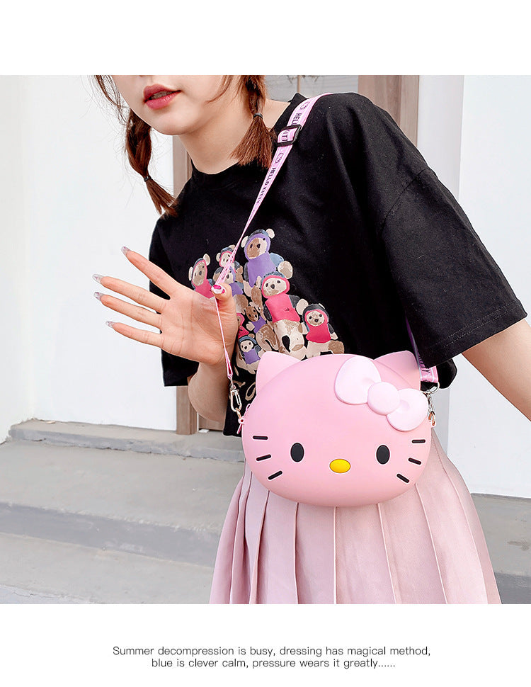 HK Kitty silicone bag purse