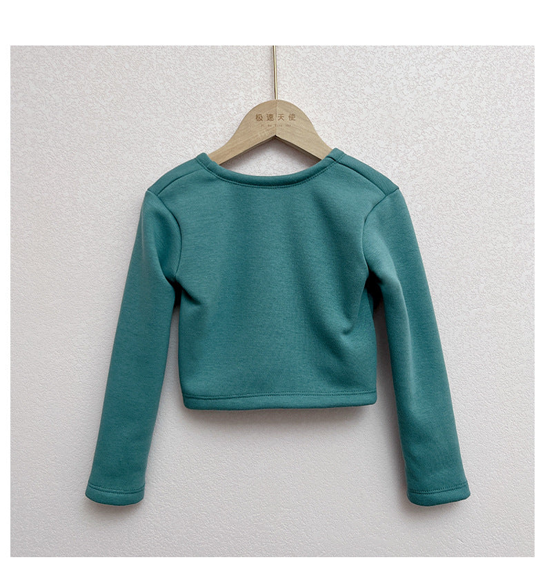 Ballet dance crop sweater (fleece lined)
