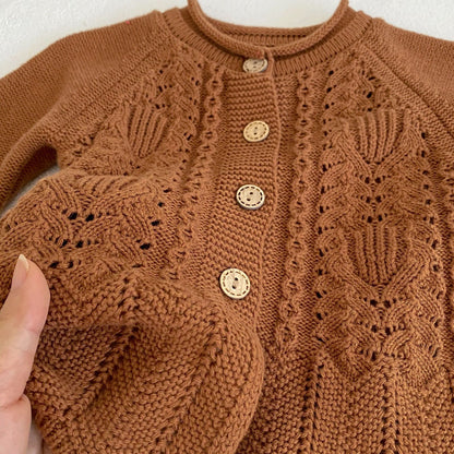 Pointelle cardigan