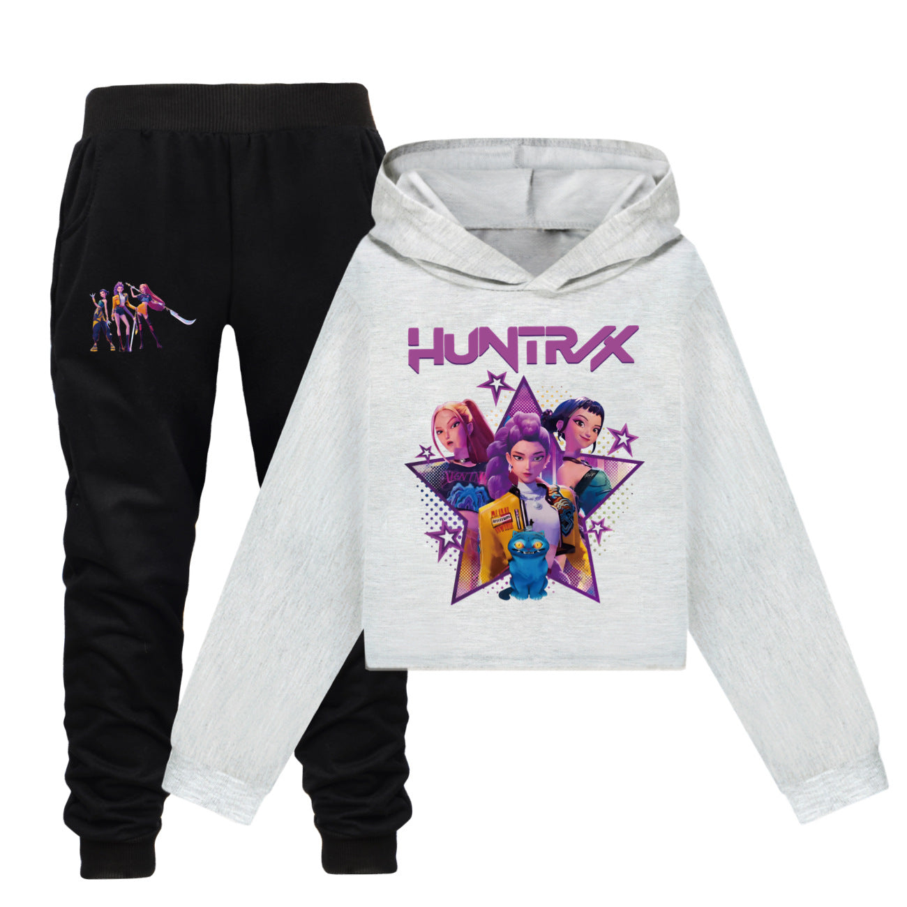 Kpop demon hunter long sleeve shirt and joggers