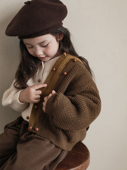 Bishop sleeve knit cardigan